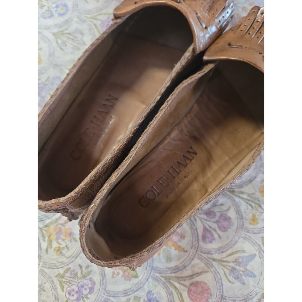 1980s Cole Haan Brown Tassel Loafers Womens In Box Size 6.5 Has Orig Receipt - Picture 13 of 15